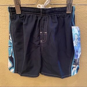 NWT~KANU Boys Navy Swim Shorts Size 18 Months